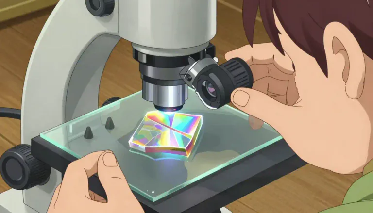 Visual representation of "birefringence" - In geology, birefringence refers to the optical phenomenon observed in minerals when viewed under polarized light.