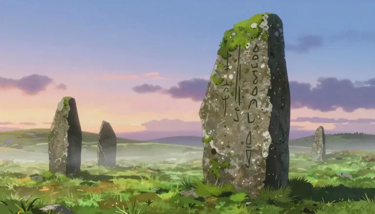 Visual representation of "ogham" - Ogham is an ancient writing system used in Ireland and Britain from the 4th to 6th centuries AD.