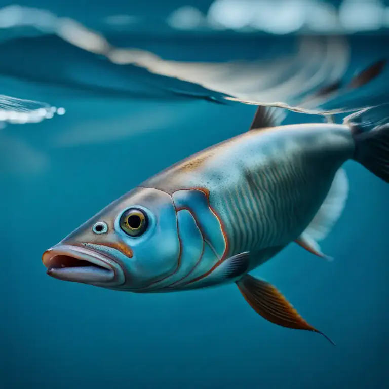 Visual representation of "fin" - To swim using fins or similar appendages