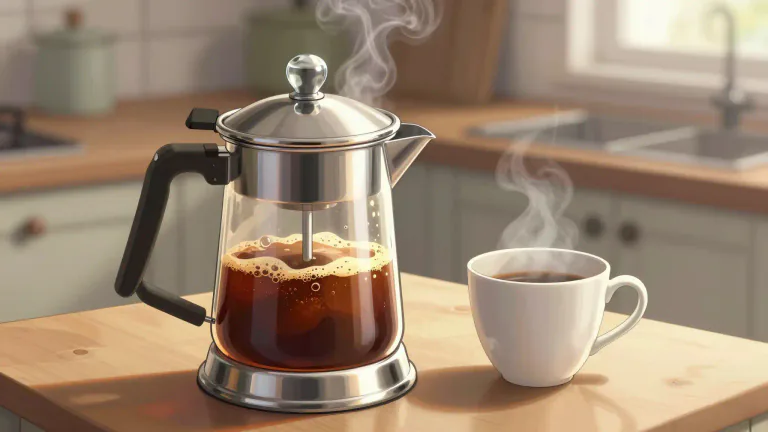 Visual representation of "percolator" - An appliance used to brew coffee.