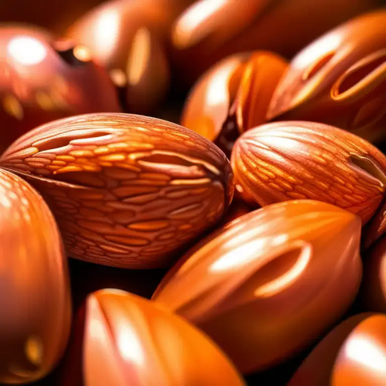 Visual representation of "nutty" - Looking like a nut because of shape or color