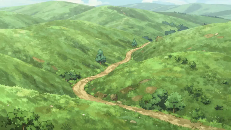 Visual representation of "hilly" - A place with a lot of hills.