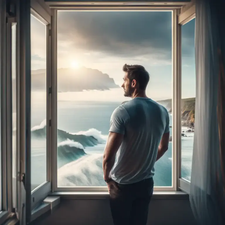 Visual representation of "coaster" - A person who lives in a coastal area.