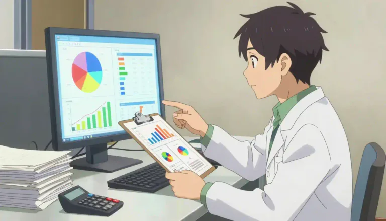 Visual representation of "statistician" - A person who works with or is skilled in statistics