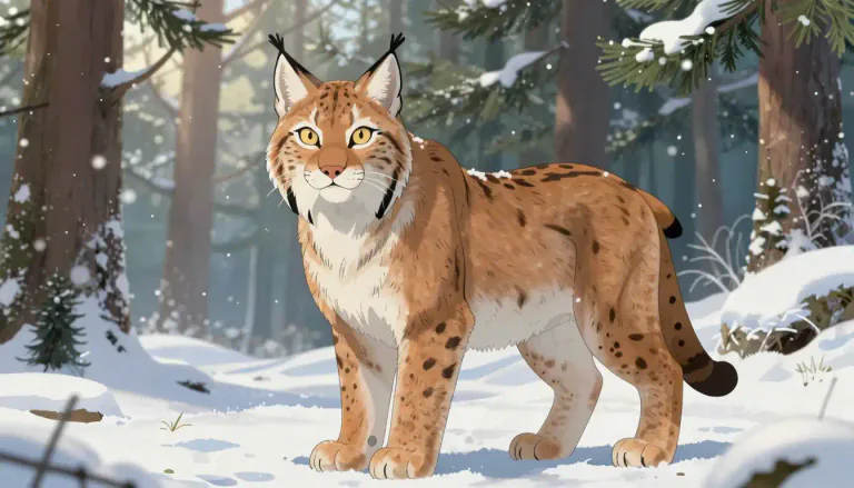 Visual representation of "lynx" - A type of wild cat that lives in North America, Europe and Asia.