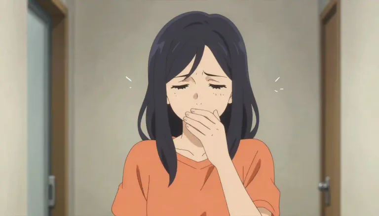 Visual representation of "mutter" - To speak quietly and in a low voice that is not easy to hear, often when you are worried or complaining about something.