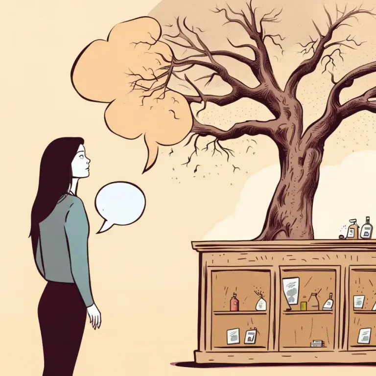 Visual representation of "it/money doesn’t grow on trees" - Used to express that money is not easily acquired and should be spent judiciously.