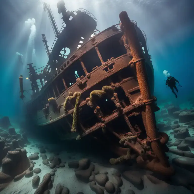 Visual representation of "shipwreck" - The remains of a ship that has been wrecked.