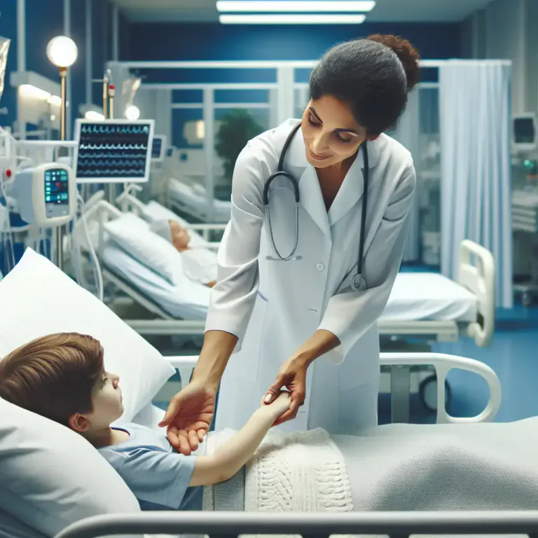 Visual representation of "hospital" - A building or organization where people, often children, who are unable to look after themselves are cared for.