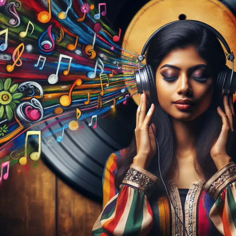 Visual representation of "soul" - A type of music that is passionate and strong.