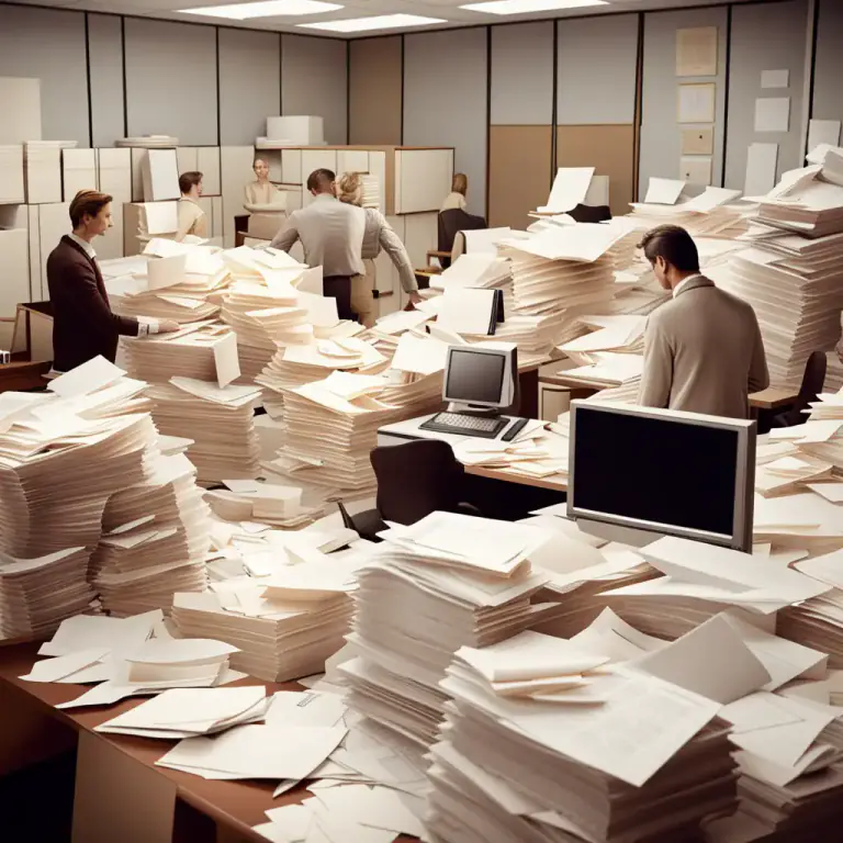 Visual representation of "tsunami" - An overwhelming number or amount of something