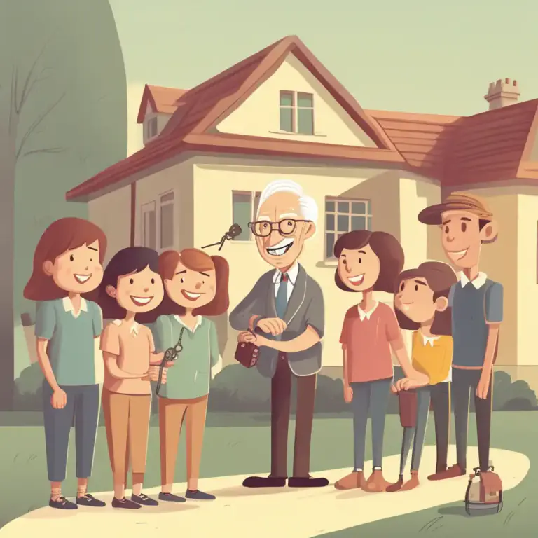 Visual representation of "onto" - Used when something is given, especially in a will
