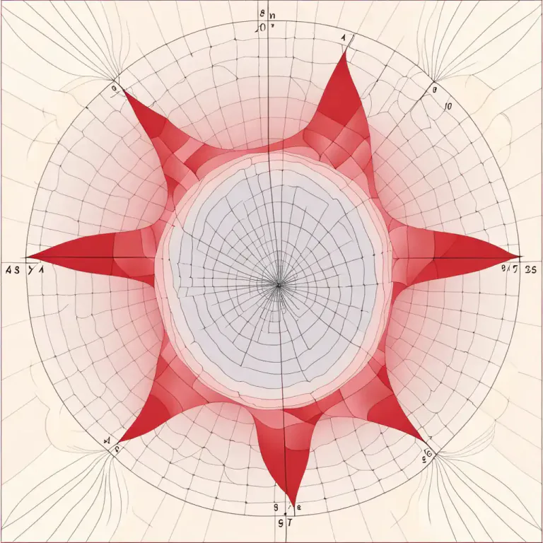 Visual representation of "rose" - A graph or pattern shaped like a rose made by polar coordinates.