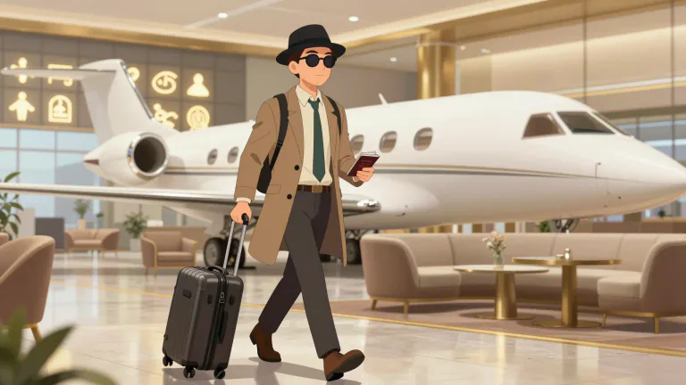 Visual representation of "jetsetter" - A person who travels frequently, especially to fashionable or luxurious destinations.