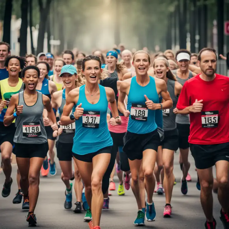 Visual representation of "pacemaker" - Someone who sets the pace in a race by running fast at the beginning
