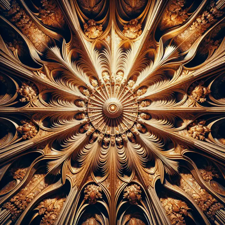 Visual representation of "sunburst" - a design that radiates from a central point in the form of the sun