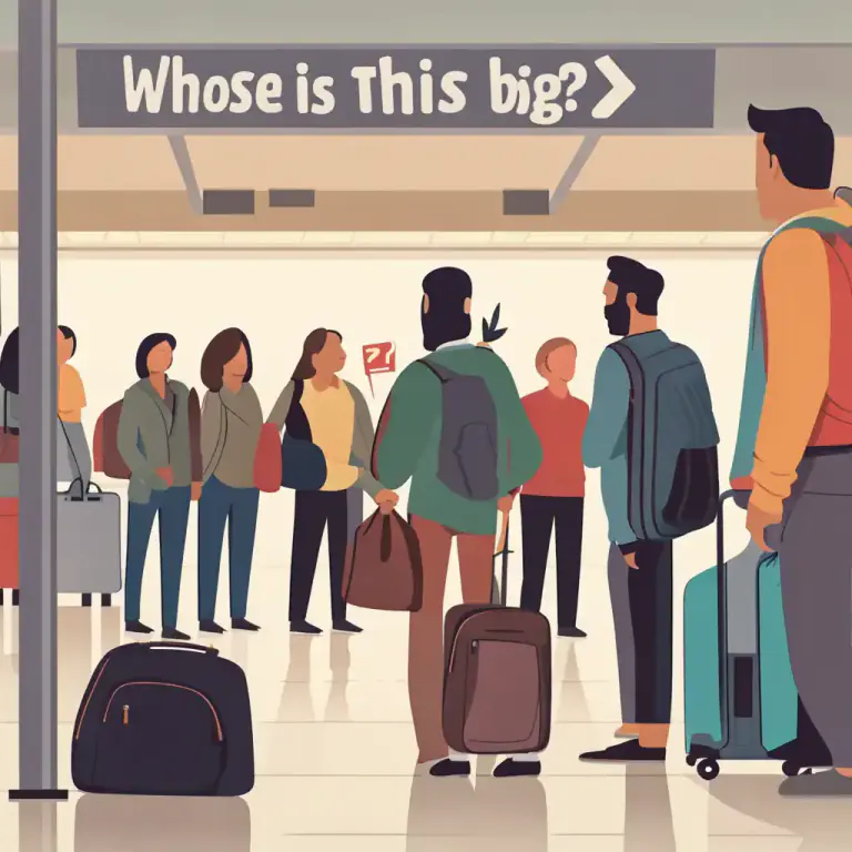 Visual representation of "whose" - Used to ask which person owns or is responsible for something.