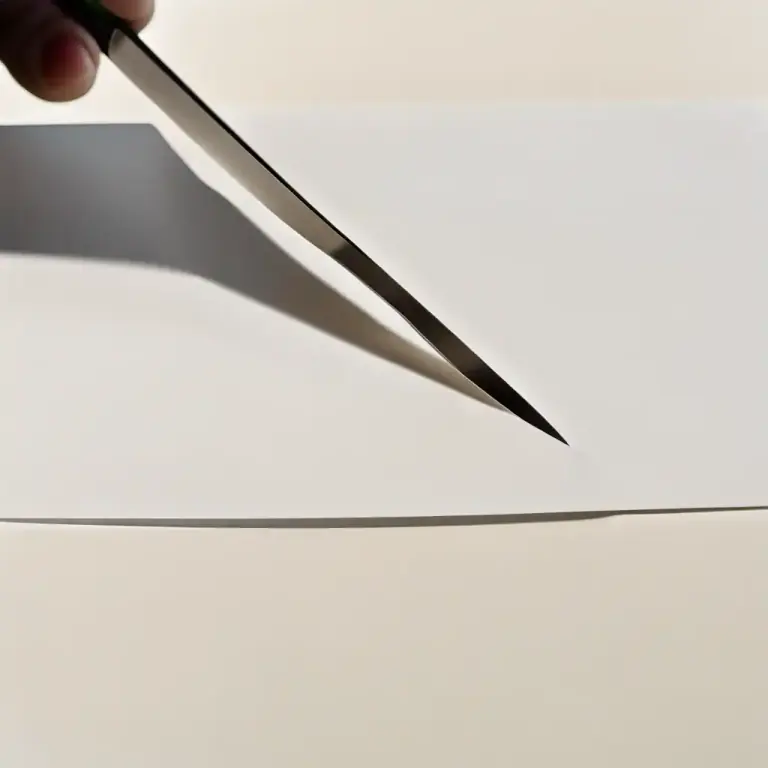 Visual representation of "slit" - To make a long, narrow cut in something
