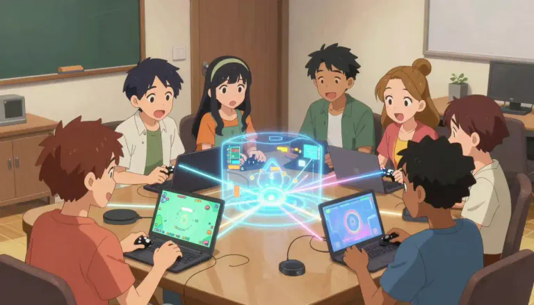 Visual representation of "multiplayer" - Refers to a game or an activity where several people can take part at the same time online.