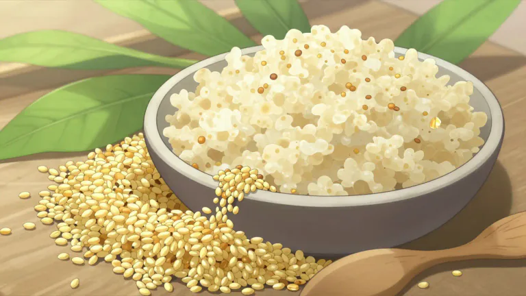 Visual representation of "amaranth" - A type of grain, known for high nutritional value, similar to quinoa.