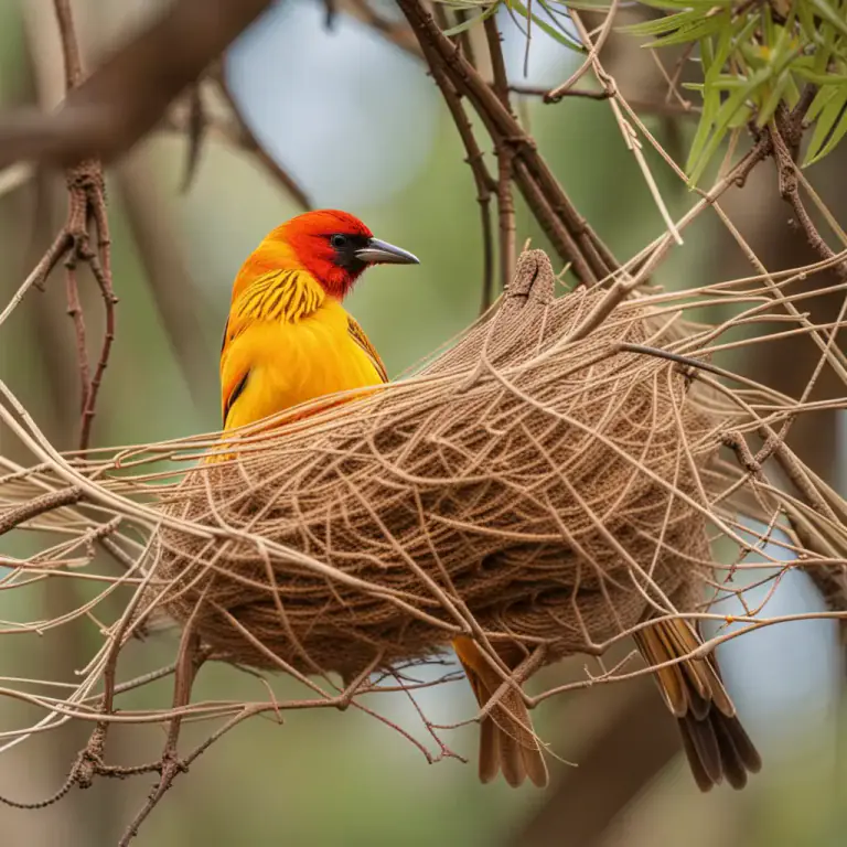 Visual representation of "weaver" - A type of bird known for making very complex nests