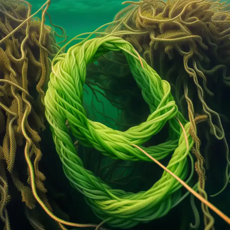 Visual representation of "entangle" - To twist together or combine in a complex and confusing way