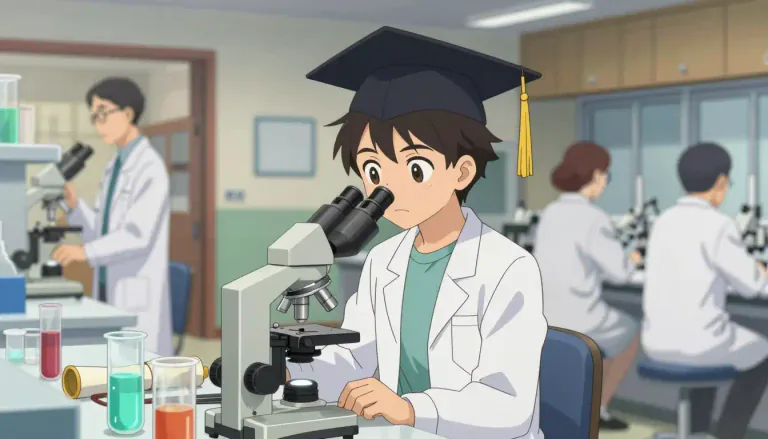 Visual representation of "postdoctoral" - Related to the studies or work someone does after they have received their doctorate (Ph.D) degree.
