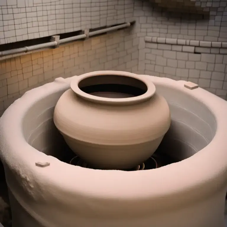 Visual representation of "stove" - A room or building where something, often a product, is subjected to great heat.