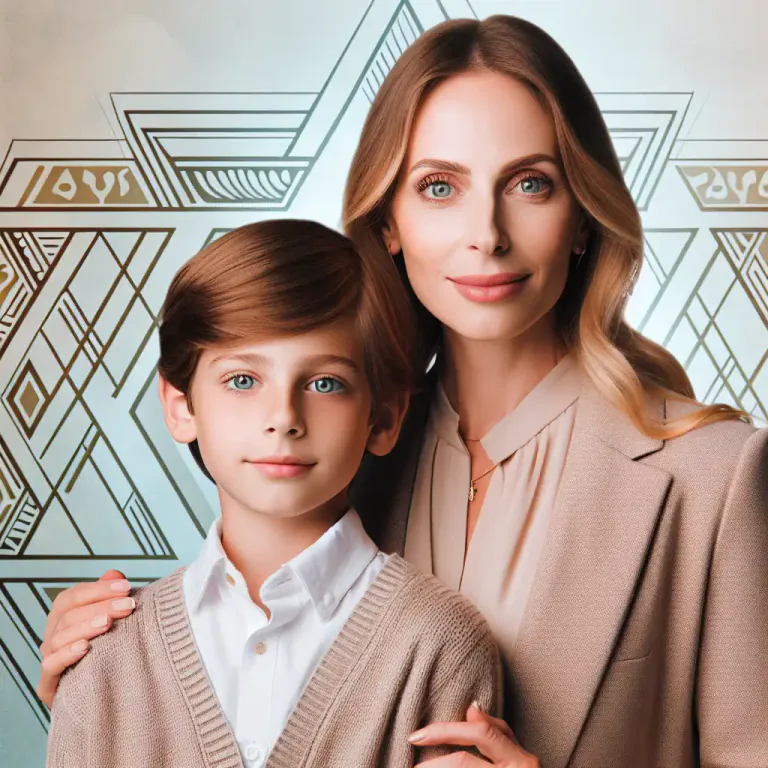 Visual representation of "jewish" - A person who is of Jewish faith or heritage.