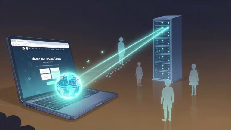 Visual representation of "beacon" - In technology, a small signal sent out by a website or app to collect information about users.