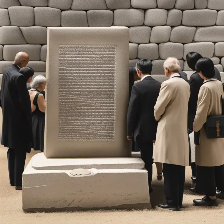 Visual representation of "carved/set in stone" - An idea or rule that is accepted as truth or unchangeable