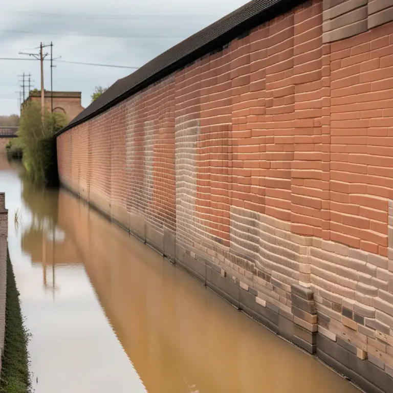 Visual representation of "watermark" - A mark showing the greatest height to which water rises, or a line showing the level of water