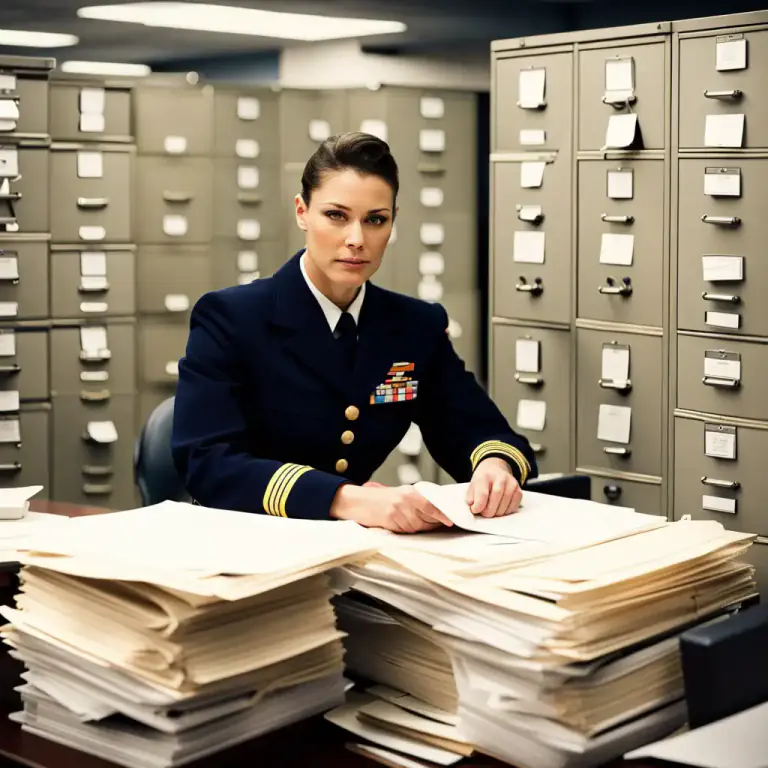 Visual representation of "yeoman" - A petty officer in the navy (in the UK, in charge of naval provisions, and in the US, doing clerical work)