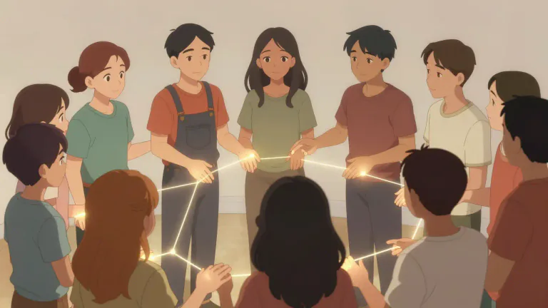 Visual representation of "communion" - A relationship with a person or group with the same beliefs or something in common