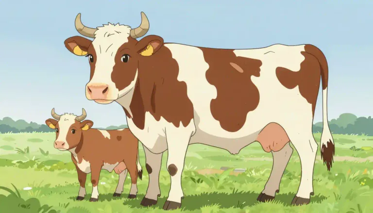 Visual representation of "heifer" - A young female cow, especially one that has not yet had a calf