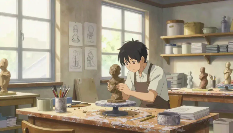 Visual representation of "atelier" - A workshop or studio, especially for an artist or designer where he or she works.