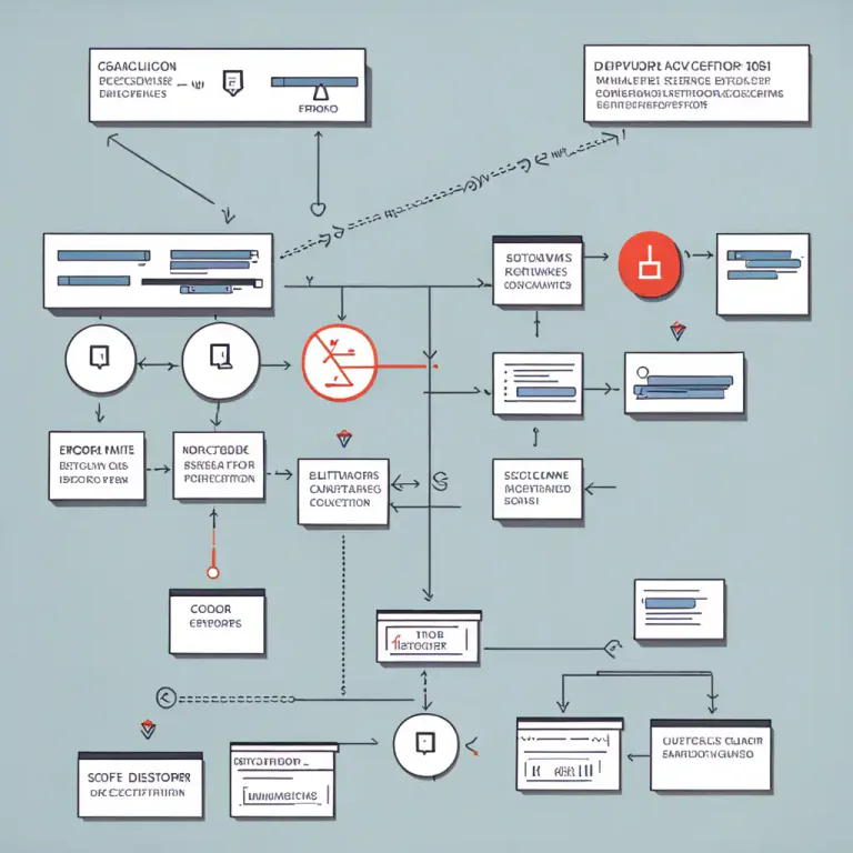 Visual representation of "exception" - In programming, an event that occurs during the execution of a program that disrupts the normal flow of the program's instructions