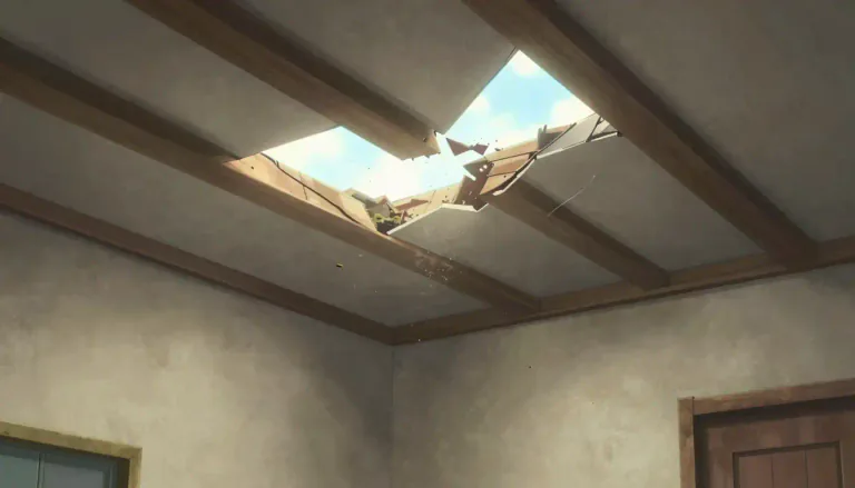 Visual representation of "unsupported" - Not held or maintained by something else