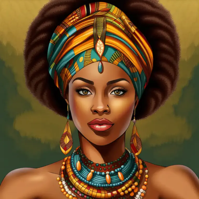Visual representation of "afro" - Connected with the customs and culture of people in Africa or with black people in other countries.