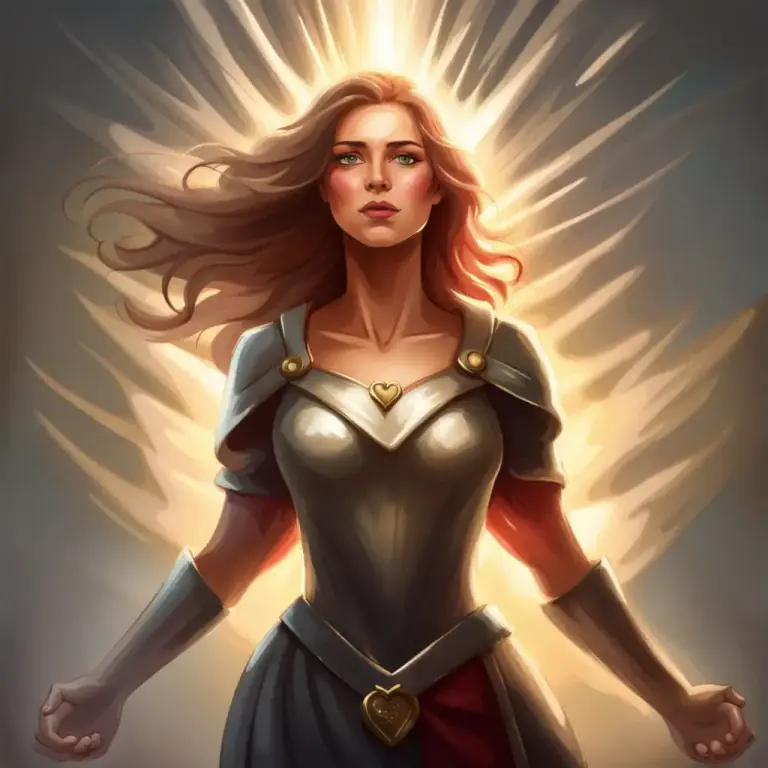 Visual representation of "heart" - Courage or bravery