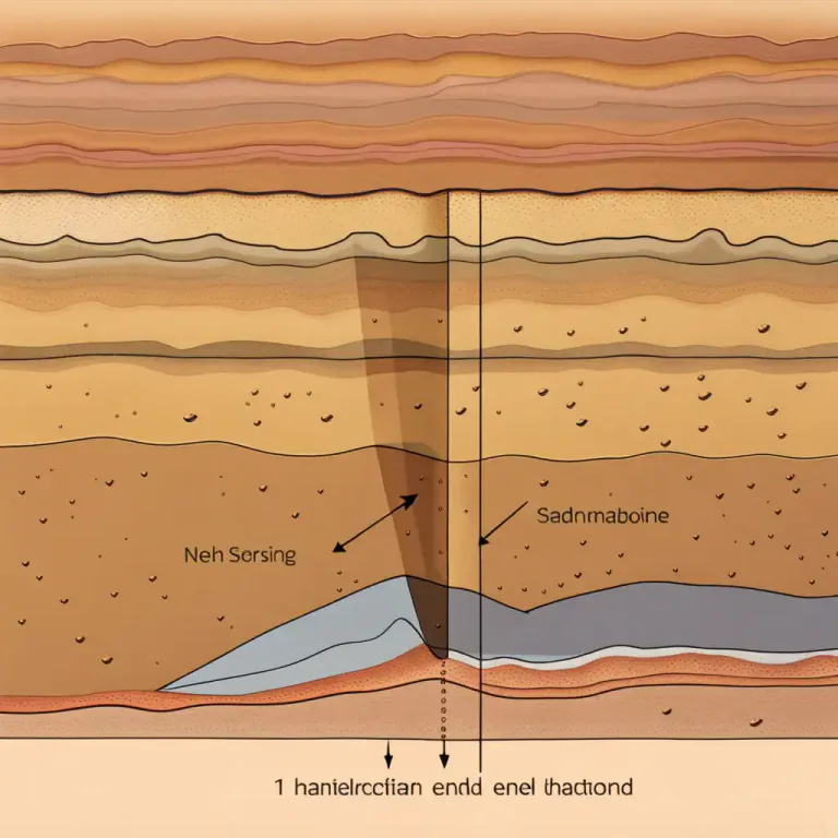 Visual representation of "pinch out" - In geology, to become gradually thinner or narrower at one end