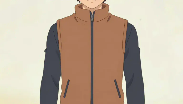Visual representation of "gilet" - A sleeveless jacket, usually worn over a shirt or blouse.