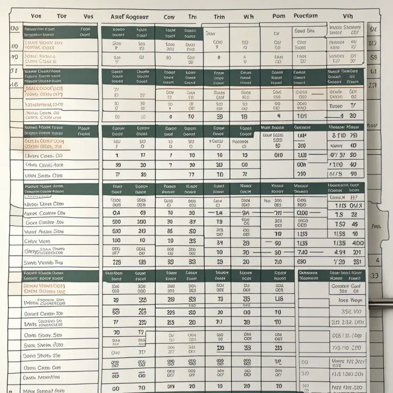 Visual representation of "table" - A system for organizing information or data in columns and rows.