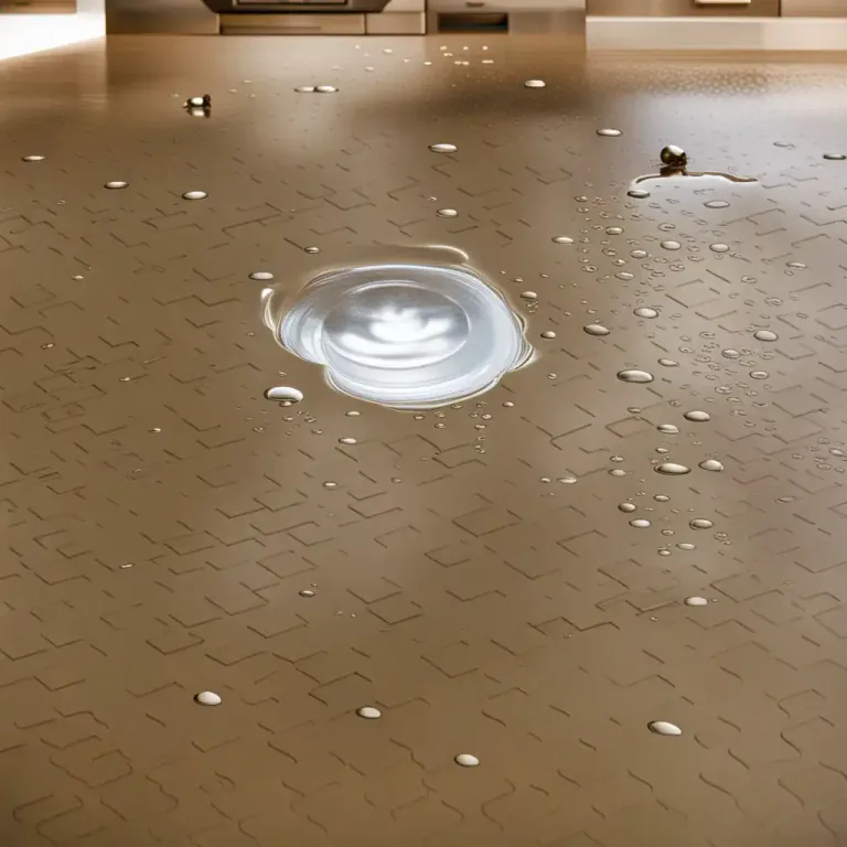 Visual representation of "spill" - An amount of liquid that has flowed out of a container.