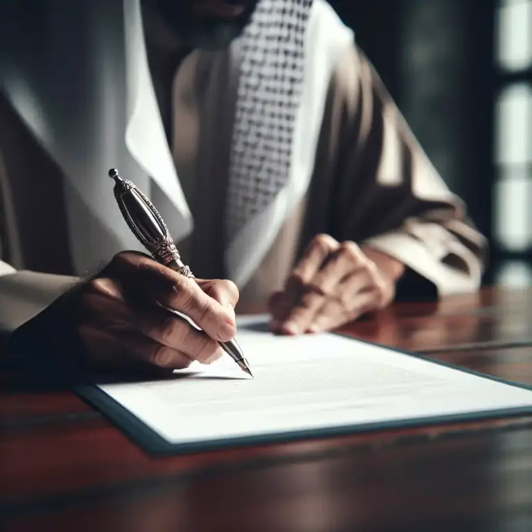 Visual representation of "sign" - To write your name on a document