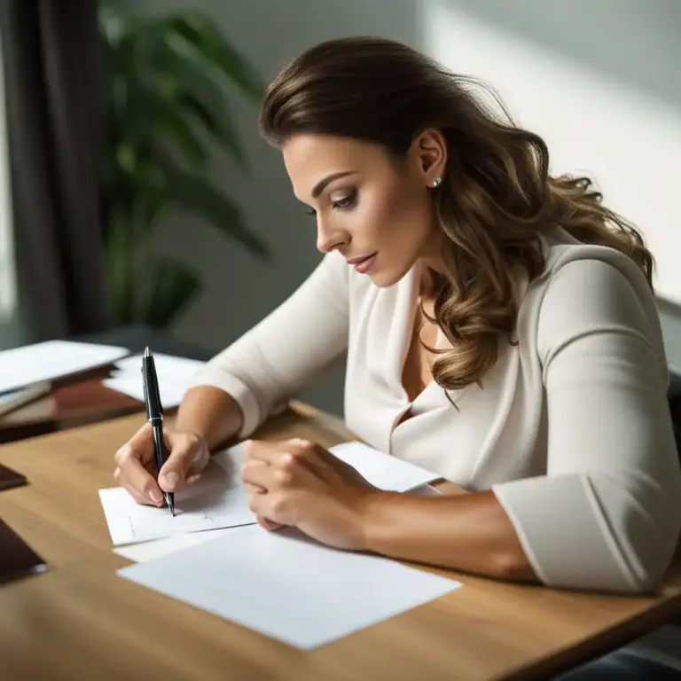 Visual representation of "pen" - To write something down using a pen.