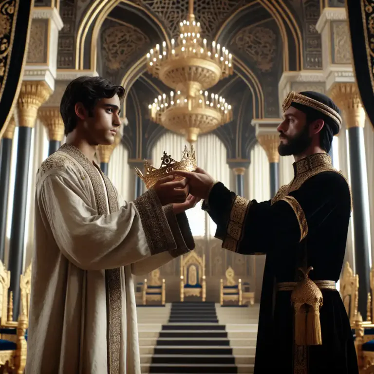 Visual representation of "accede" - To take on a position or title, especially becoming a monarch or president.