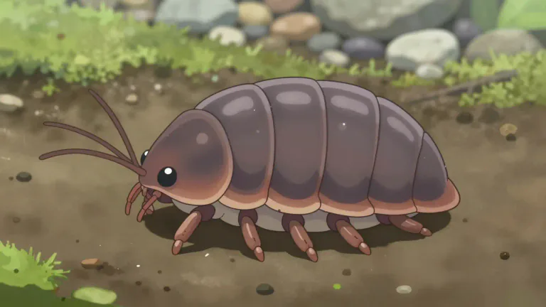 Visual representation of "isopod" - A small, segmented crustacean that belongs to the order Isopoda and can be found in marine, terrestrial, and freshwater environments.