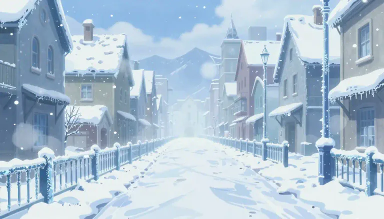 Visual representation of "frigid" - Very cold in temperature