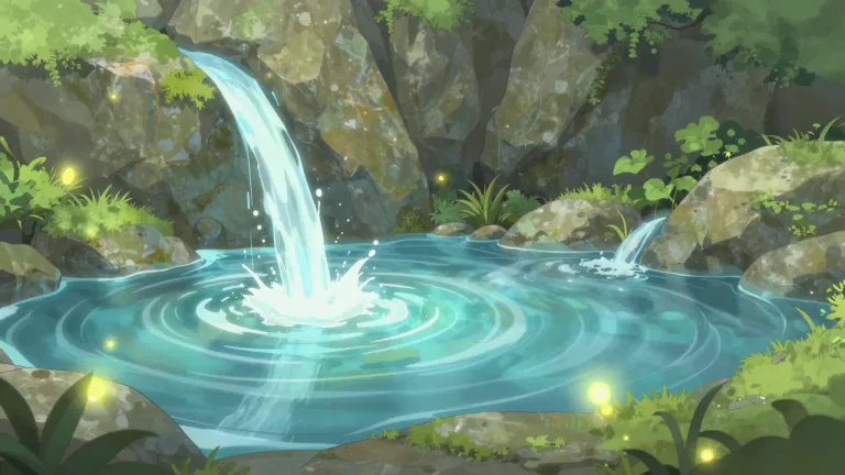Visual representation of "wellspring" - A primary or abundant source or supply of something.